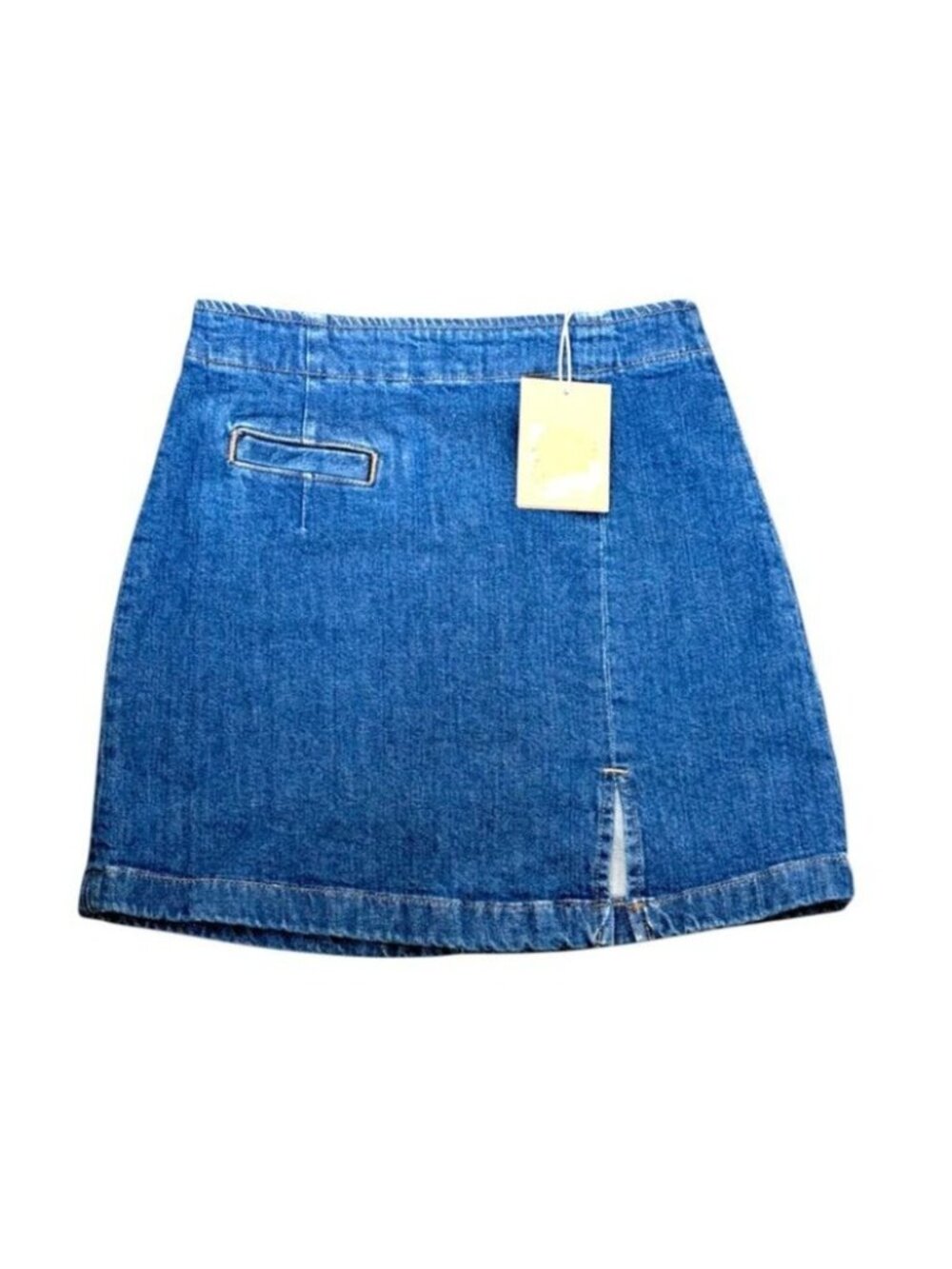Reformation Freda High Rise Denim Mini Skirt Blue Size 24 Cotton Blend NWT
